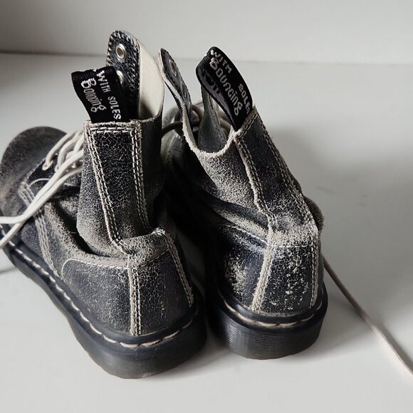 DR. MARTENS | Pascal 8 Eye Boots gray Sz 6 - Picture 4 of 6